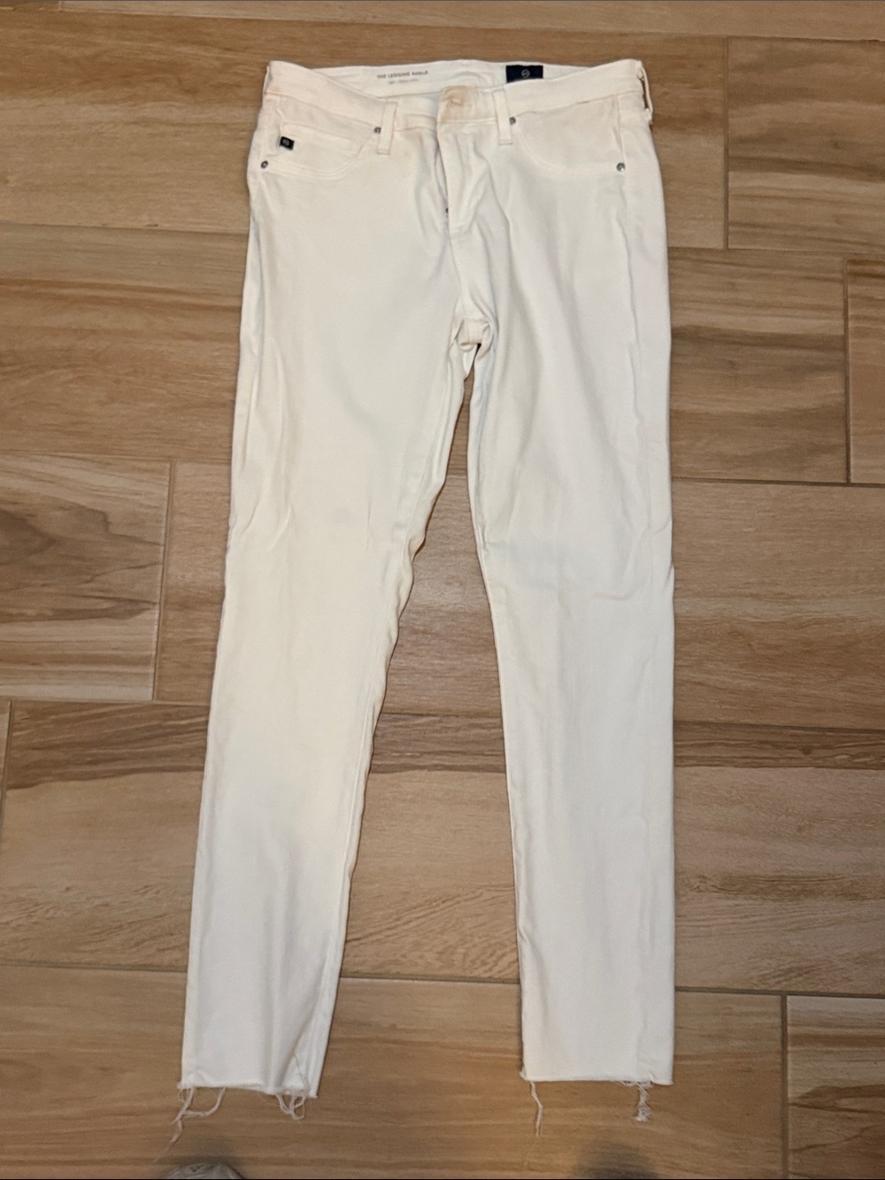 AG Adriano Goldschmied White Skinny Stretch Jeans